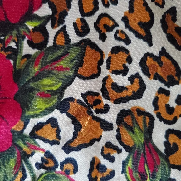 Vintage Cheetah Rose Print Winlar Caftan - Picture 11 of 14